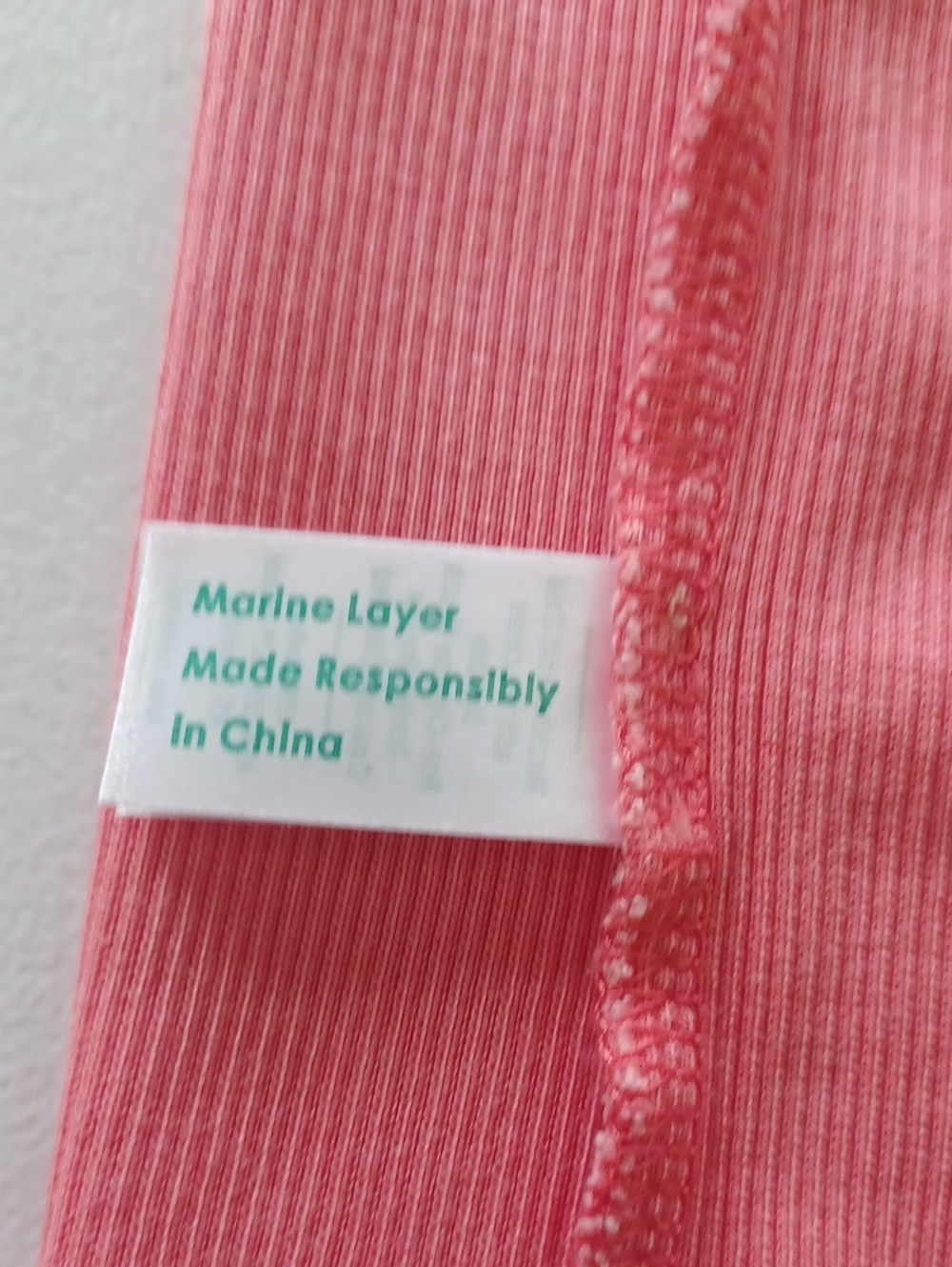 Marine Layer Lexi Rib Sun-In High Neck Crop Tank, Hibiscus Pink, Small - Picture 7 of 7